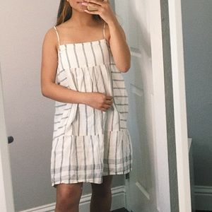 🍁2/$10 J. Crew Cream Striped Dress